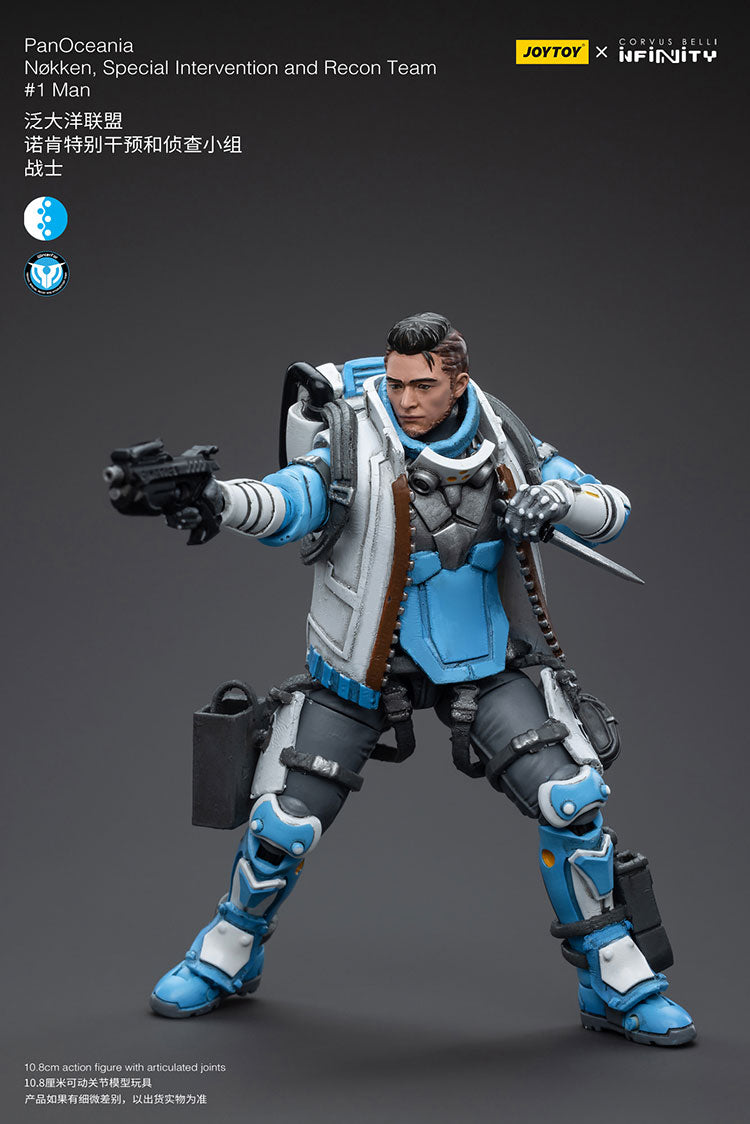 JOYTOY CORVUS BELLI Infinity PanOceania Nokken - Special Intervention and Recon Team #1Man