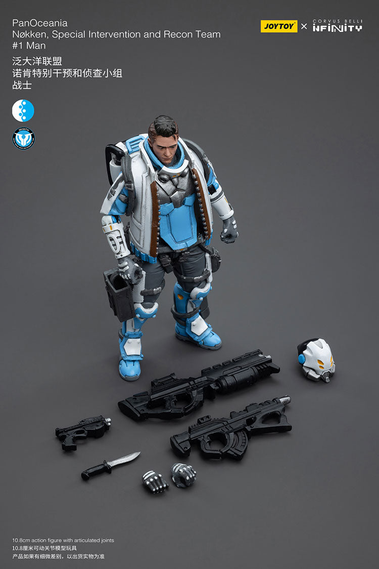 JOYTOY CORVUS BELLI Infinity PanOceania Nokken - Special Intervention and Recon Team #1Man