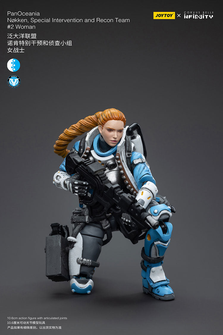 JOYTOY CORVUS BELLI Infinity PanOceania Nokken - Special Intervention and Recon Team #2Woman