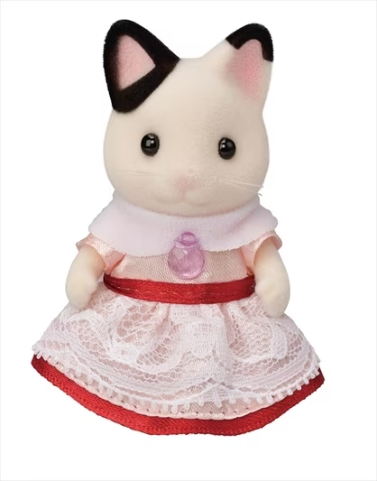 Sylvanian Families Party Time Playset -Tuxedo Cat Girl