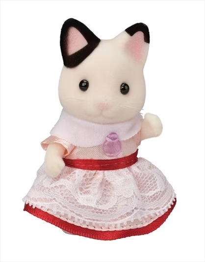 Sylvanian Families Party Time Playset -Tuxedo Cat Girl