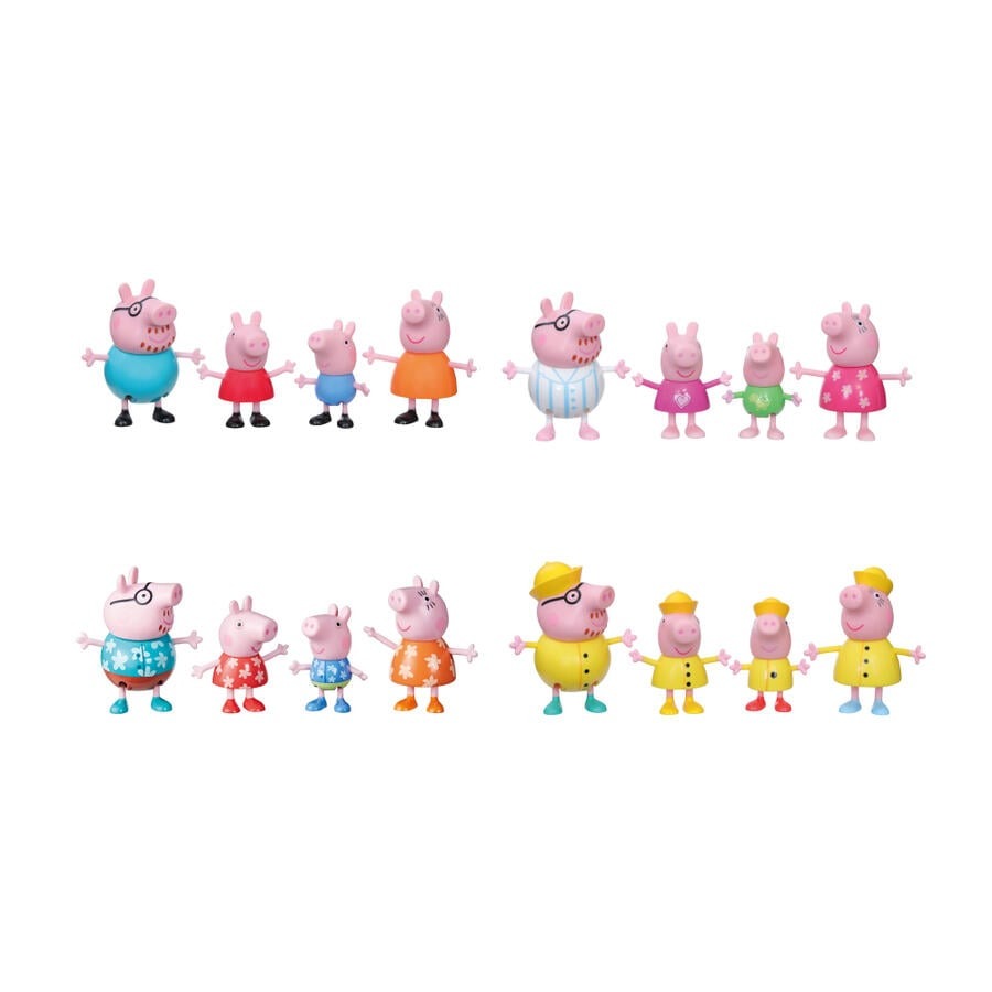 Peppa Pig Family 4 Pack - Assorted