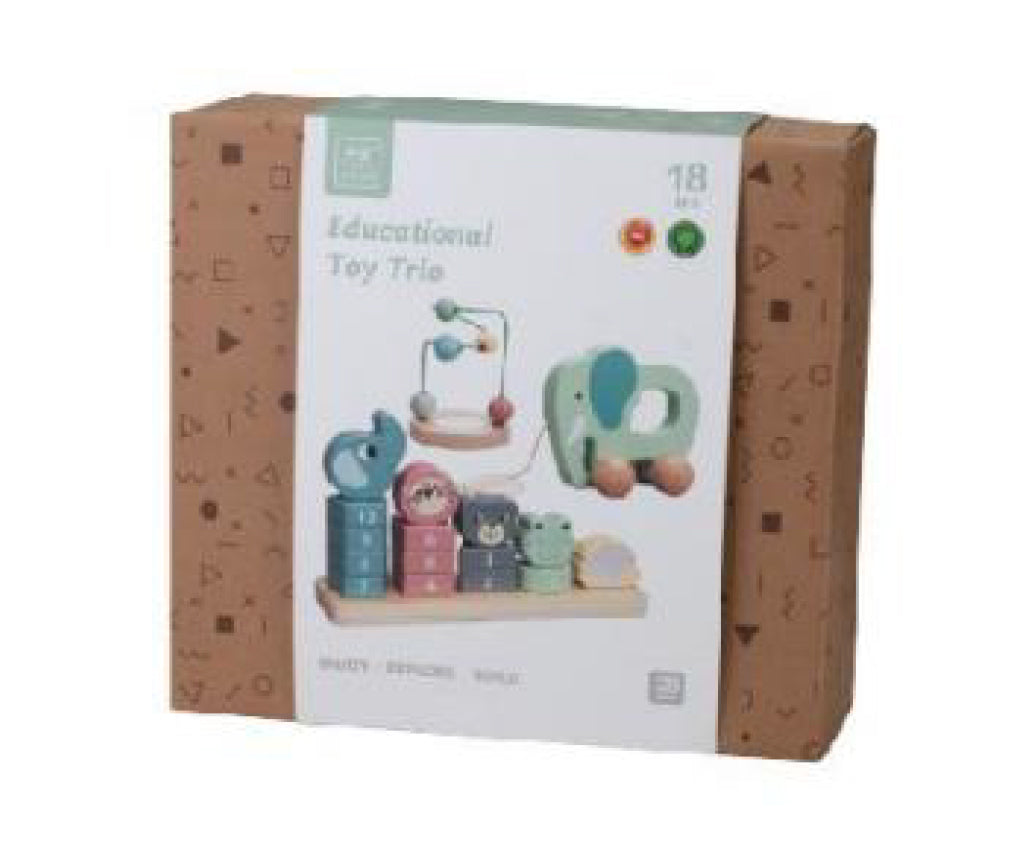 PHOOHI Wooden Educational Toy Trio