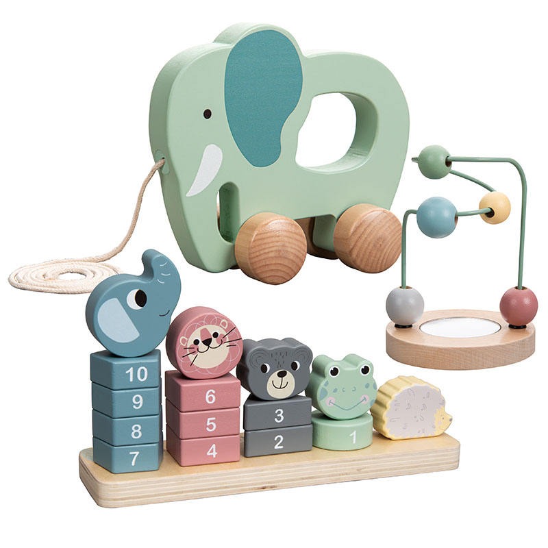 PHOOHI Wooden Educational Toy Trio