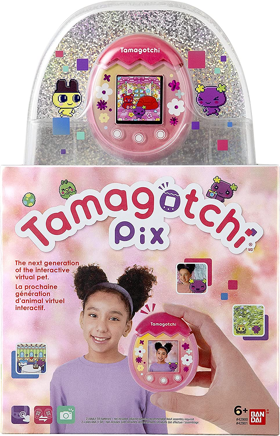 Bandai Tamagotchi Pix - Floral (Pink)