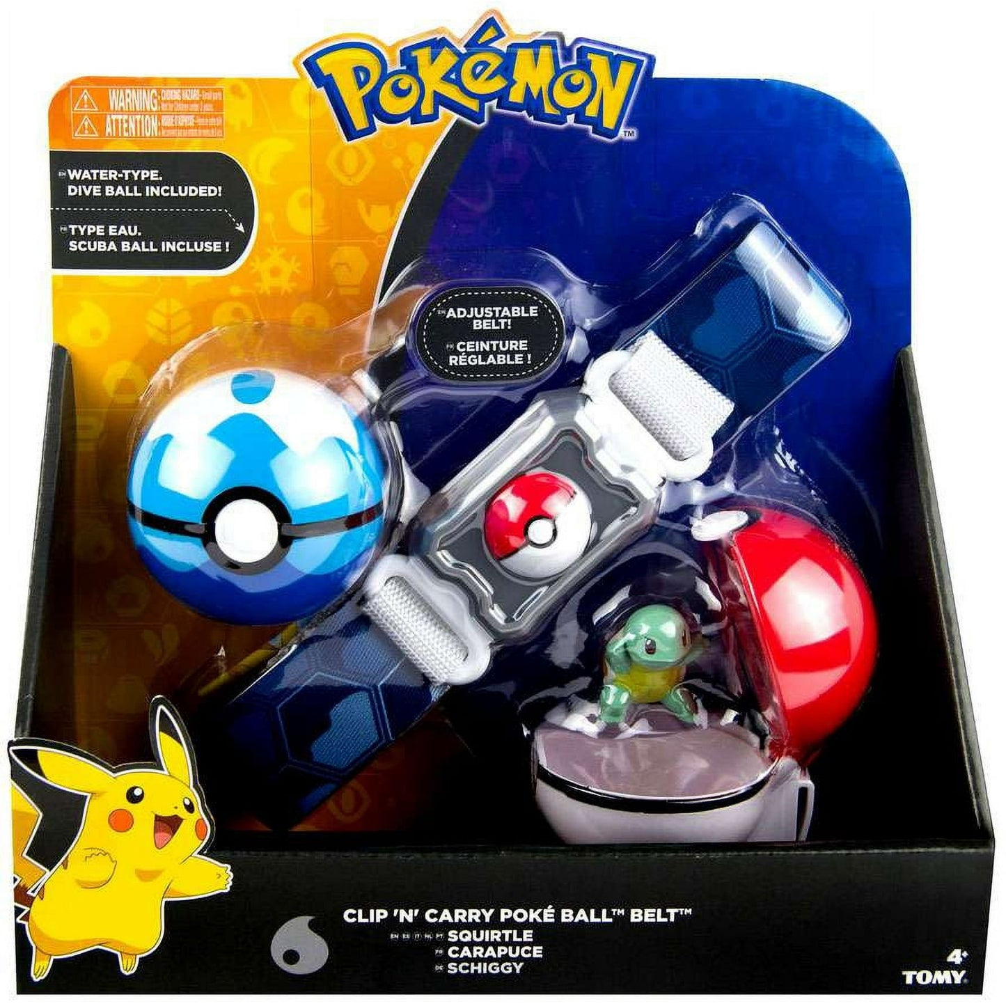 Pokemon SQUIRTLE Clip N Carry Poke Ball Belt