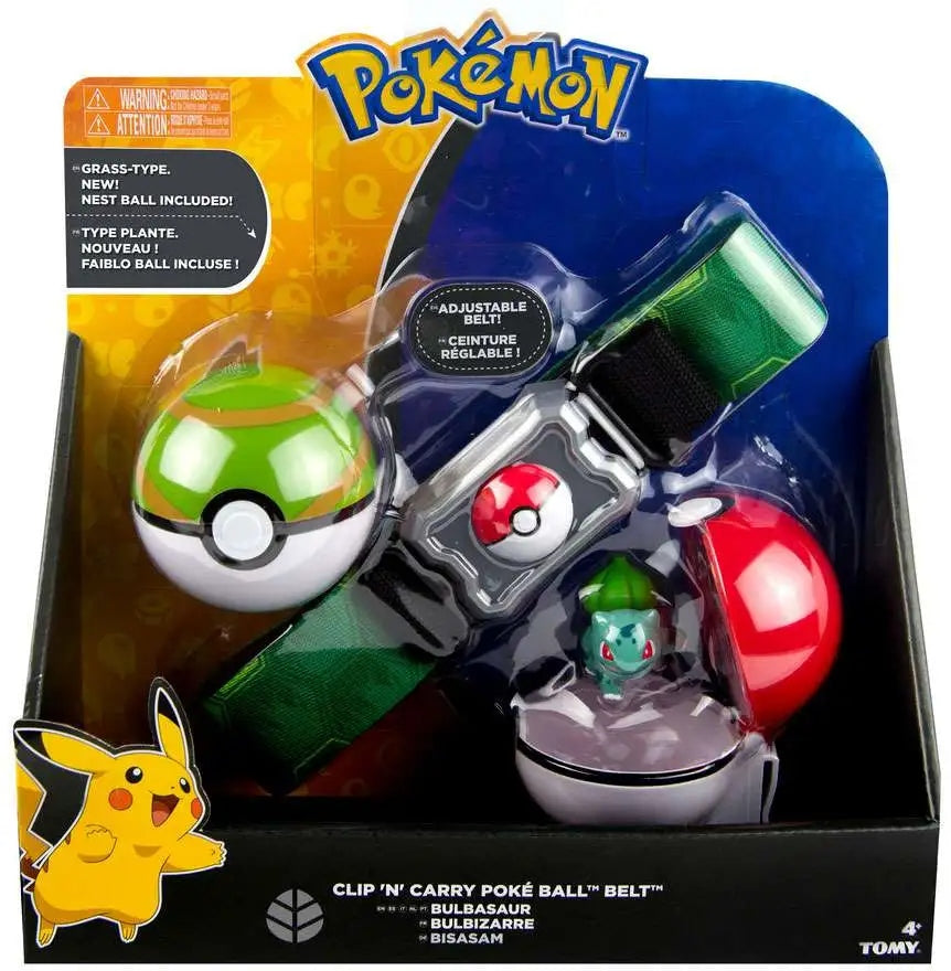 Pokemon BULBASAUR Clip N Carry Poke Ball Belt
