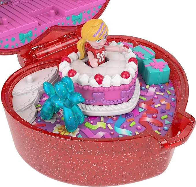 Polly Pocket Mattel 80TH Anniversary Ruby Red Ring Box