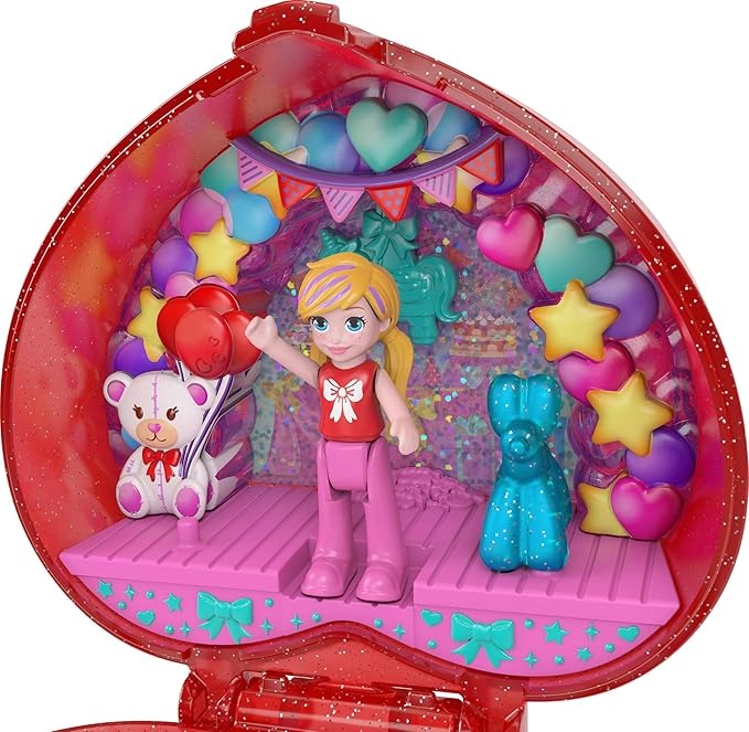 Polly Pocket Mattel 80TH Anniversary Ruby Red Ring Box