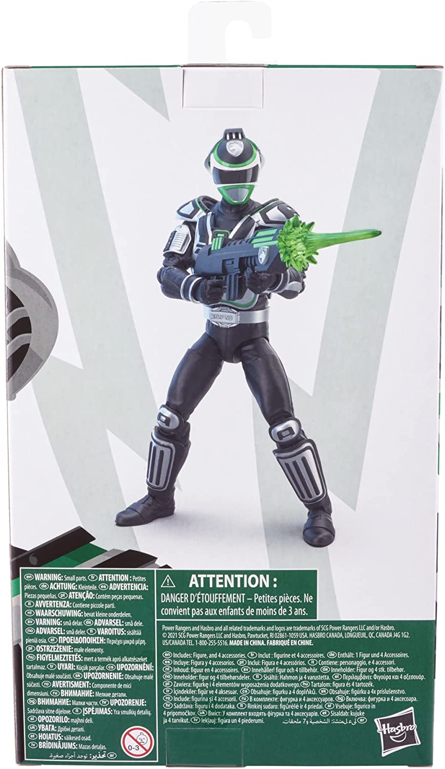 Power Rangers Lightning Collection S.p.d. A-Squad Green Ranger 6-Inch Premium Collectible Action