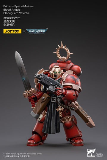 JOYTOY Warhammer 40K Primaris Space Marines Blood Angels Bladeguard Veteran JT2788