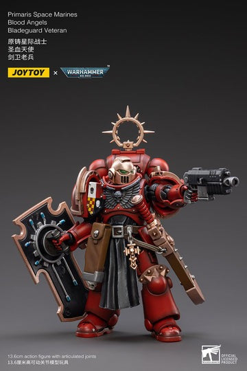 JOYTOY Warhammer 40K Primaris Space Marines Blood Angels Bladeguard Veteran JT2788