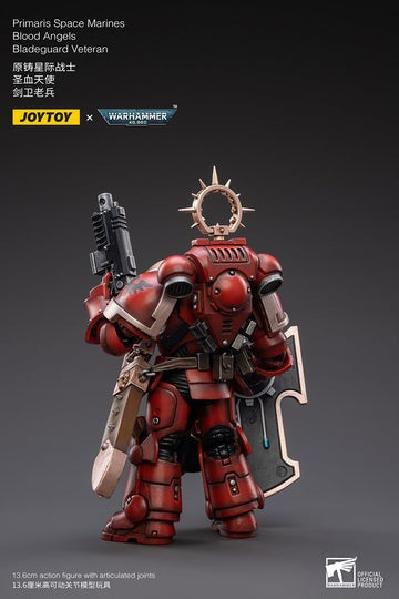 JOYTOY Warhammer 40K Primaris Space Marines Blood Angels Bladeguard Veteran JT2788