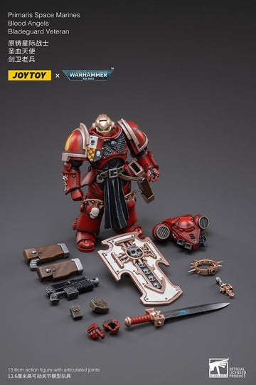 JOYTOY Warhammer 40K Primaris Space Marines Blood Angels Bladeguard Veteran JT2788