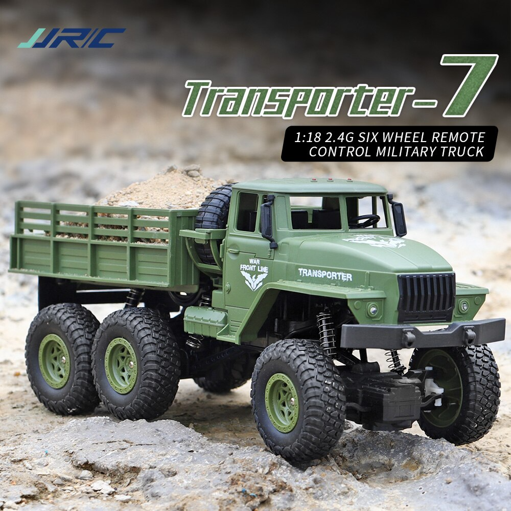 Jjrc Q68 Rc 1:18 2.4G 4Wd Tracked Off-Road Military Truck - Green