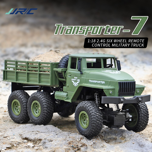 Jjrc Q68 Rc 1:18 2.4G 4Wd Tracked Off-Road Military Truck - Green