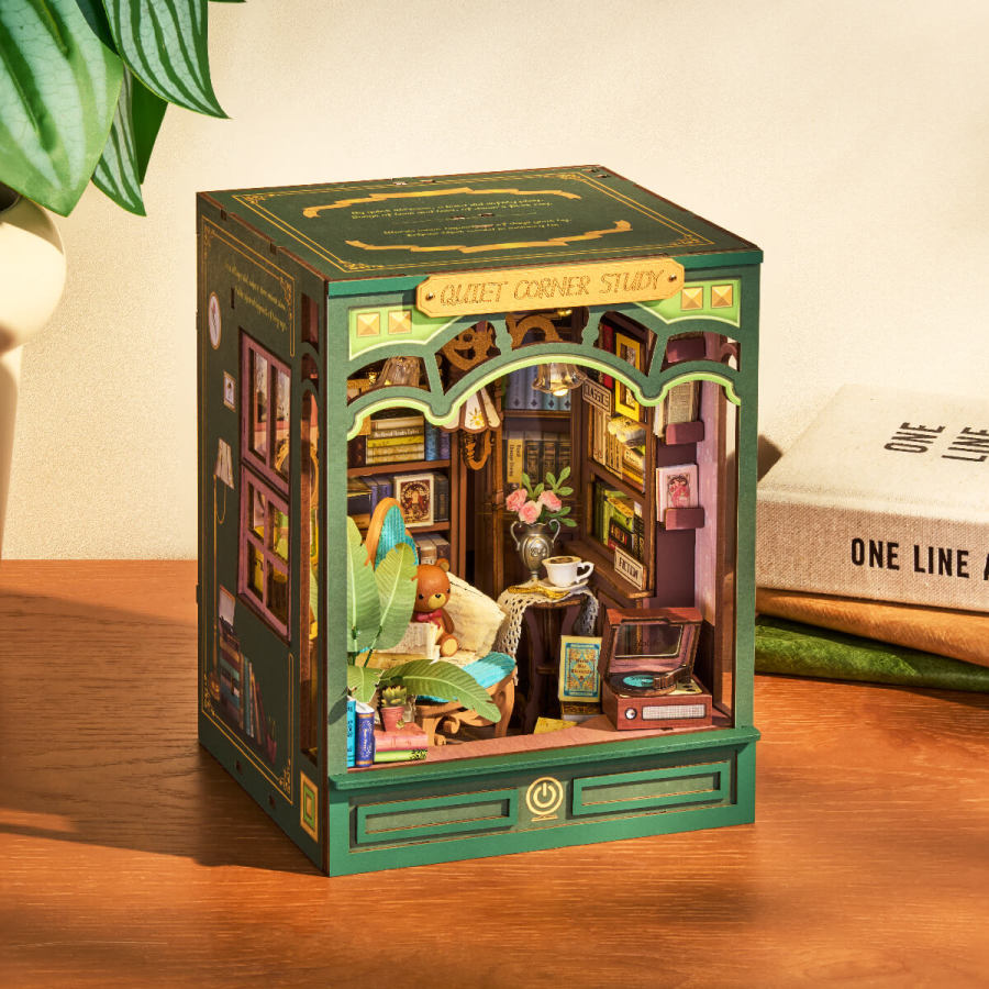 Rolife DIY Book Nook Kit - Quiet Corner Study TGE03