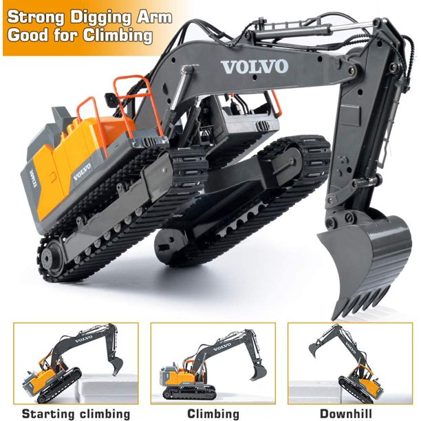 Double E Volvo Authorised Rc Excavator Metal Shovel 1/16 Scale