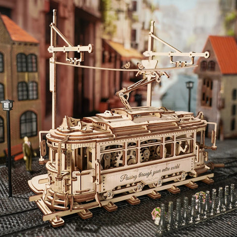 Robotime ROKR Classic City Tram 3D Wooden Puzzle LK801 - TOYSTER