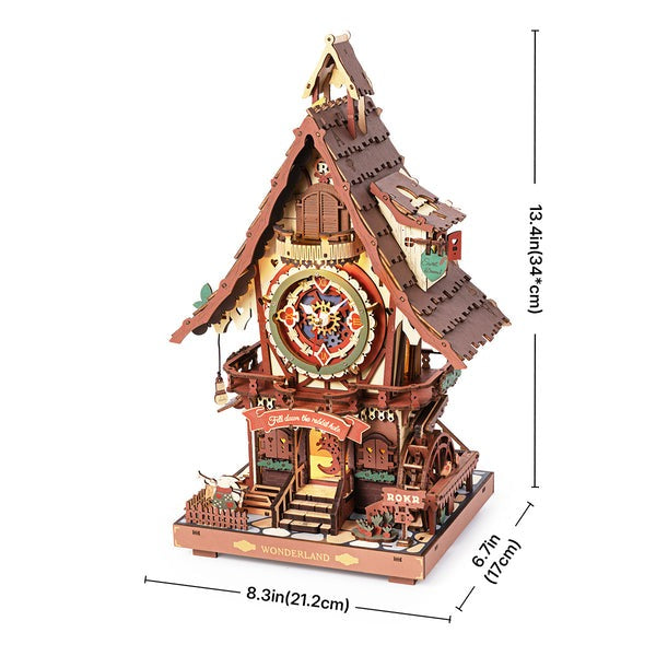 ROKR Cuckoo Clock Mechanical 3D Wooden Puzzle