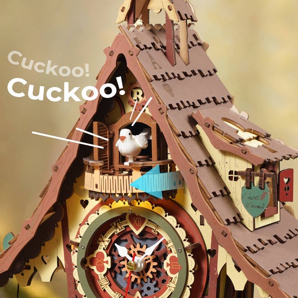 ROKR Cuckoo Clock Mechanical 3D Wooden Puzzle