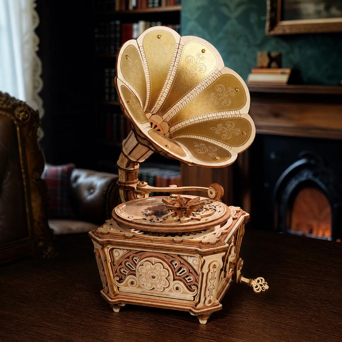 ROKR Diva Gramophone Music Box Wooden 3D Puzzle AMK82 - TOYSTER