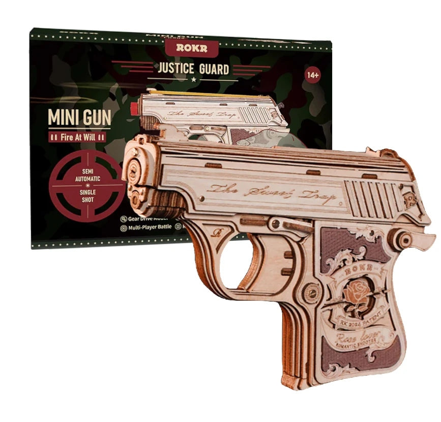 Robotime ROKR Mini Toy Blaster 3D Wooden Puzzle LQ502
