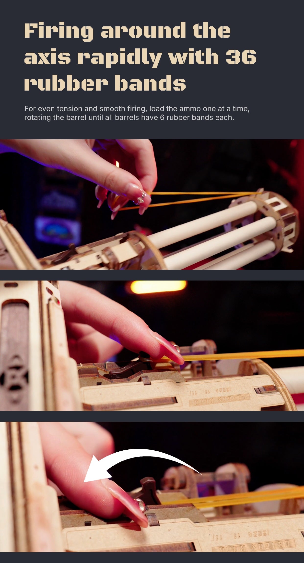 Robotime ROKR コルサック M60 ジャスティスガードガン LQ401