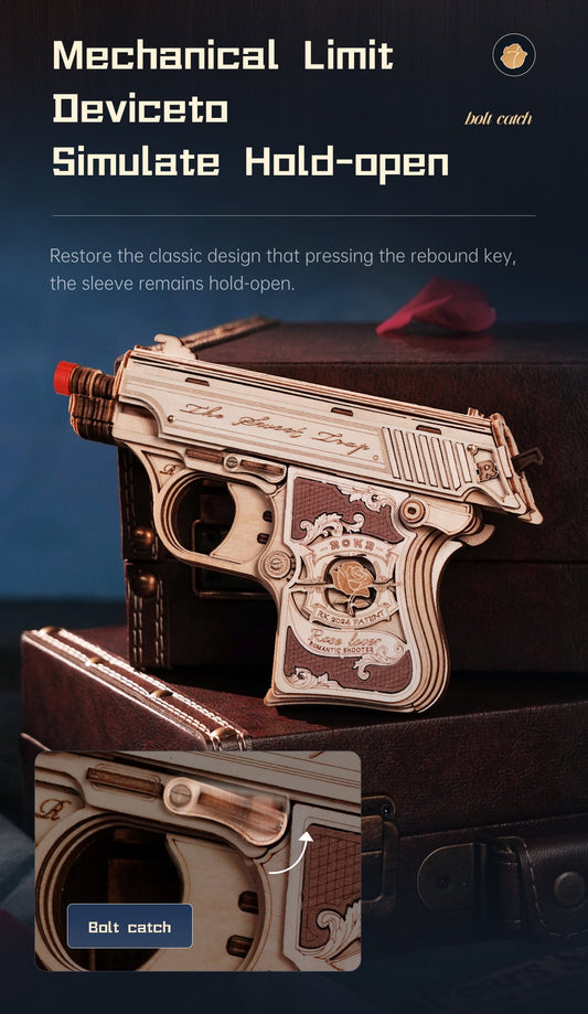 Robotime ROKR Mini Toy Blaster 3D Wooden Puzzle LQ502