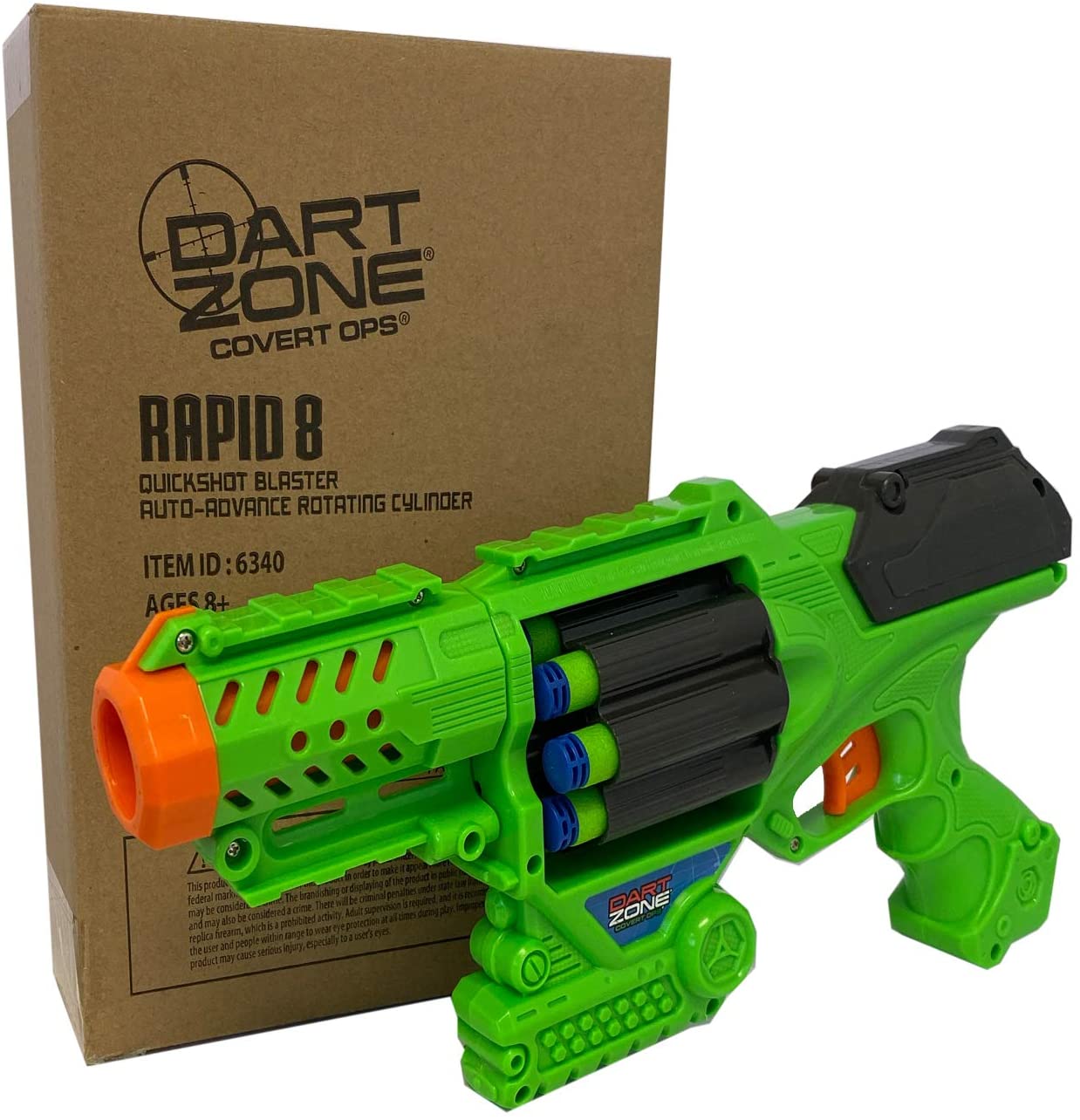 Dart Zone Rapid-8 Quickshot Auto-Advance Rotating Cylinder Blaster