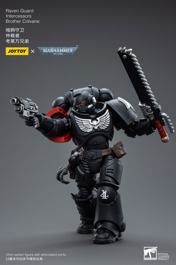 JOYTOY Warhammer 40K Raven Guard Intercessors Brother Colvane