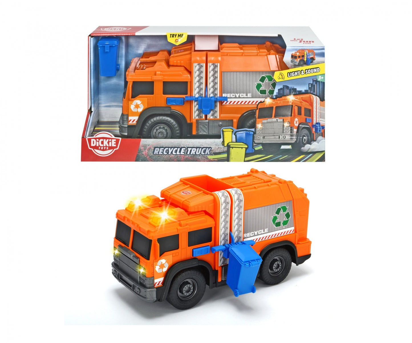 Dickie Toys Recycle Truck Orange