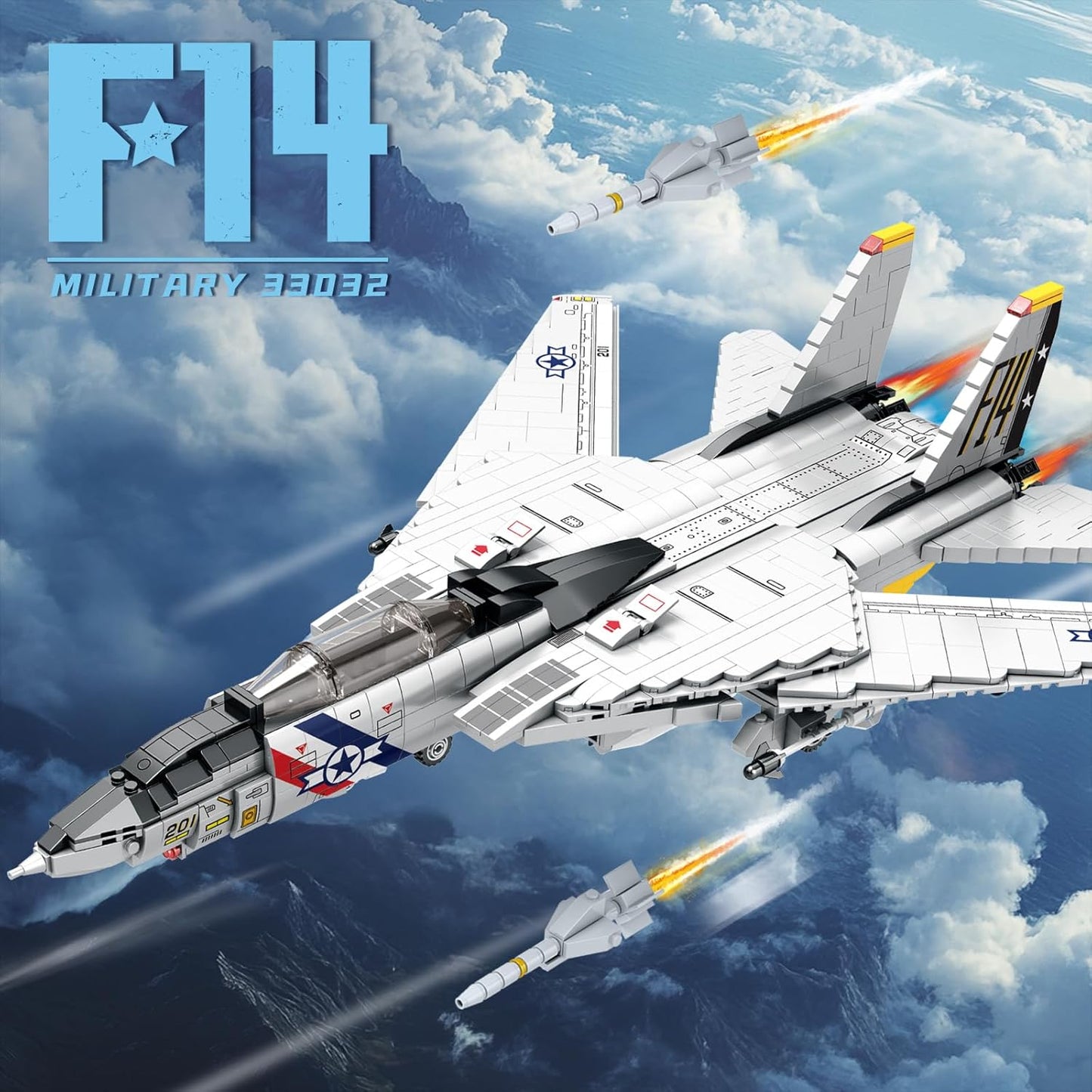 Reobrix F-14 Fighter Jet 33032