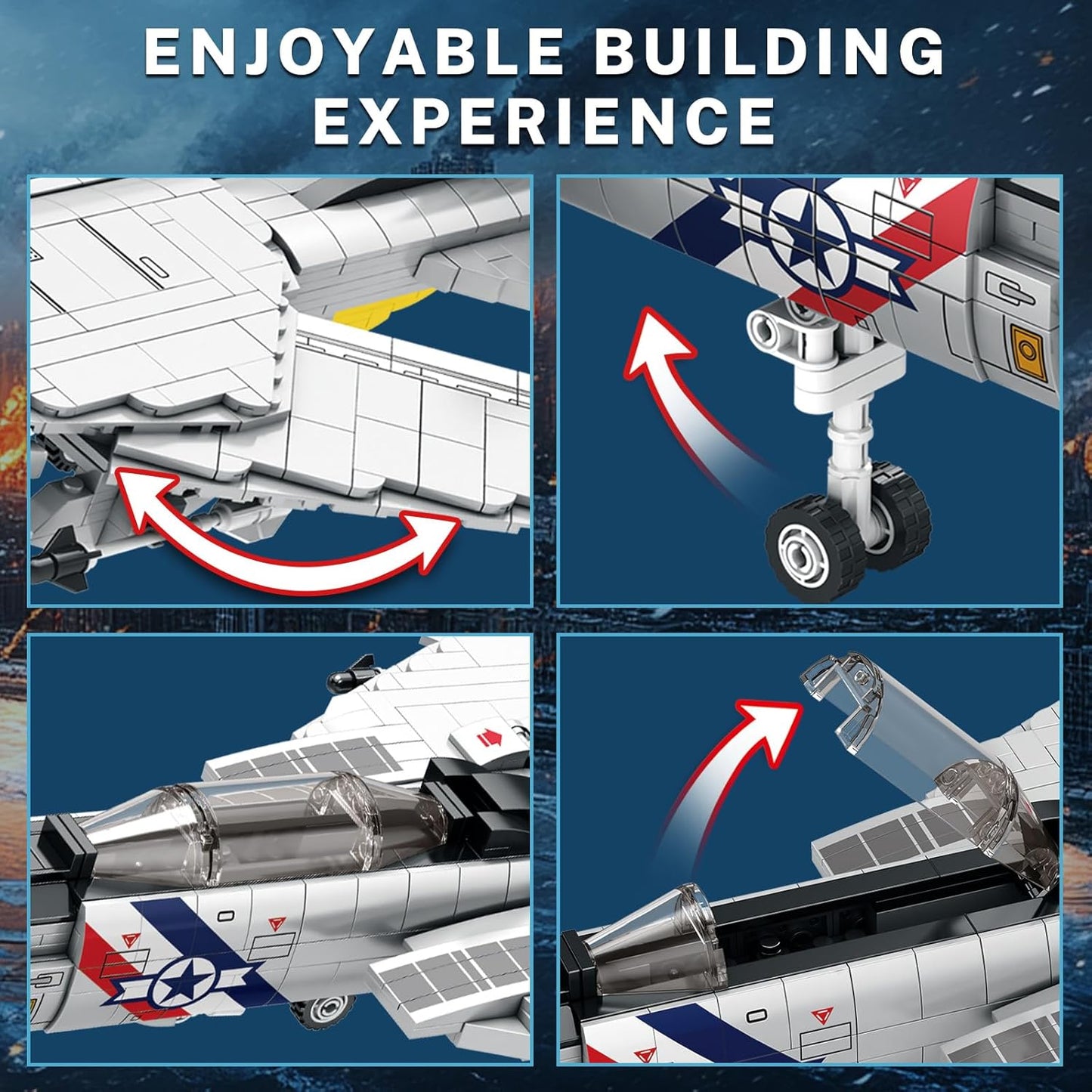 Reobrix F-14 Fighter Jet 33032