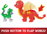 Paw Patrol Rescue Knights Rocky And Dragon Flame Action Figures Set