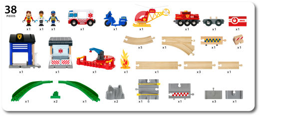 Brio Rescue Team Train Set Brio