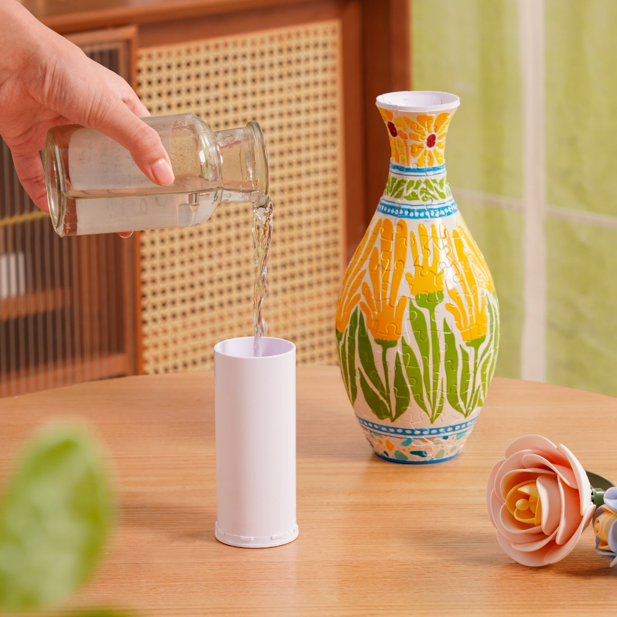 Robotime Puzzle Vase Summer Blossoms Sunset Mosaic VAS001