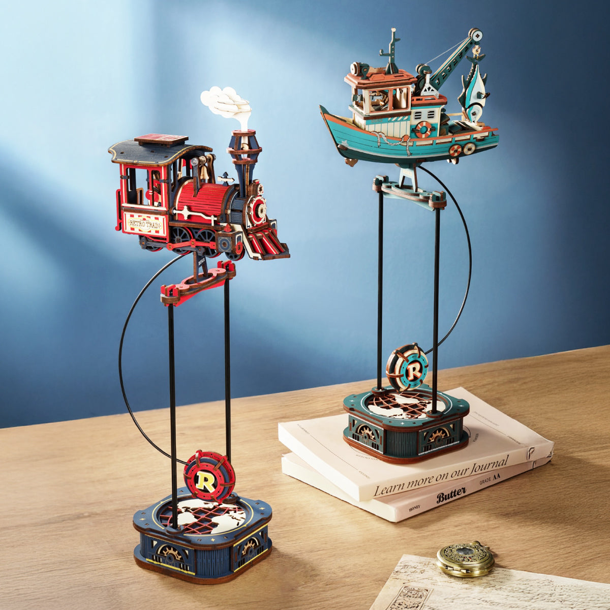 Robotime ROKR Lucky Trawler Pendulum Balance Toy 3D Puzzle