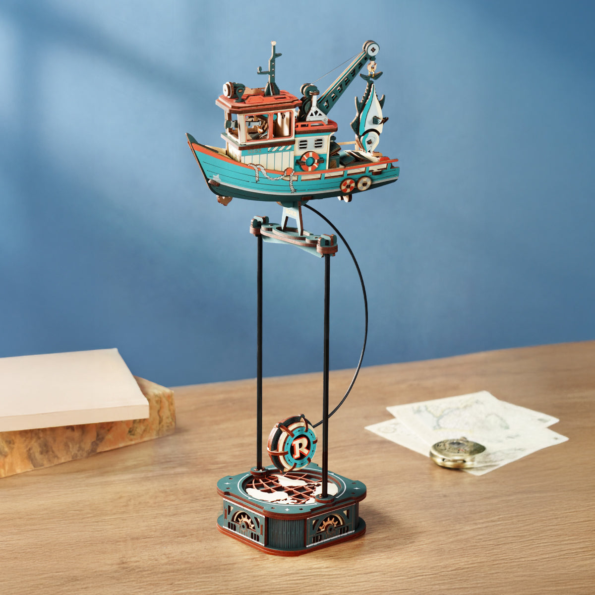 Robotime ROKR Lucky Trawler Pendulum Balance Toy 3D Puzzle