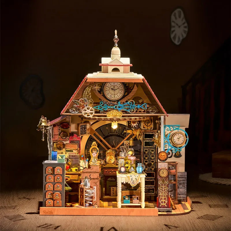 Robotime ROKR パラシュートタワー DIY オルゴール 3D 木製パズル EA01