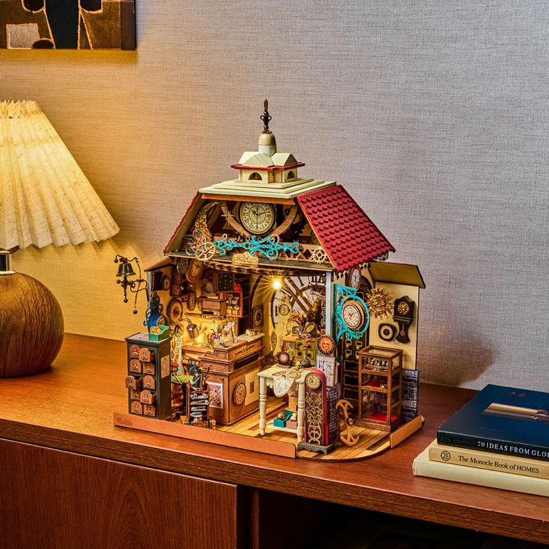 Robotime ROKR パラシュートタワー DIY オルゴール 3D 木製パズル EA01