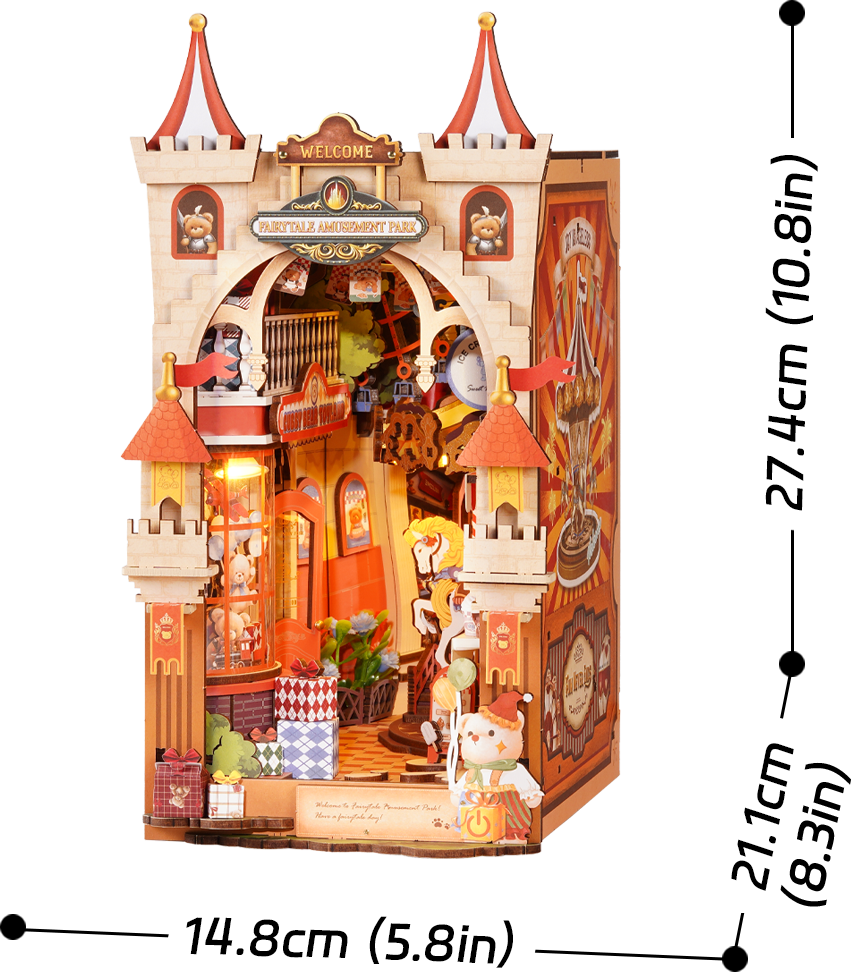 Robotime Rolife Fairytale Amusement Park DIY Book Nook TGB17