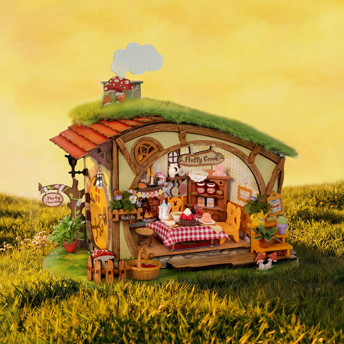 Robotime Rolife Fluffy Grove DIY Miniature House