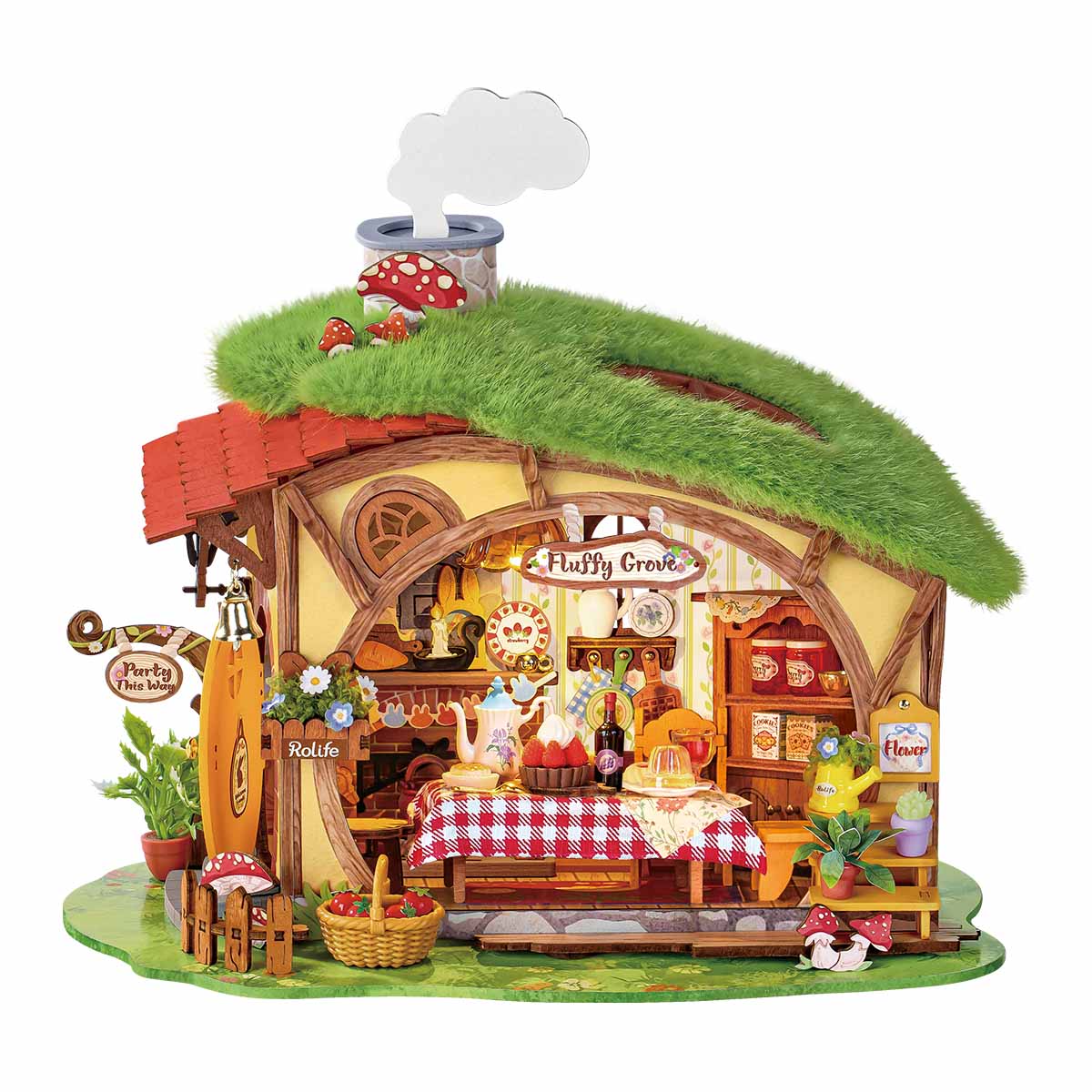 Robotime Rolife Fluffy Grove DIY Miniature House