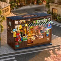 Robotime Rolife Nostalgic Corner Shop DIY Book Nook