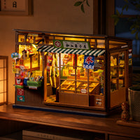Robotime Rolife Nostalgic Corner Shop DIY Book Nook