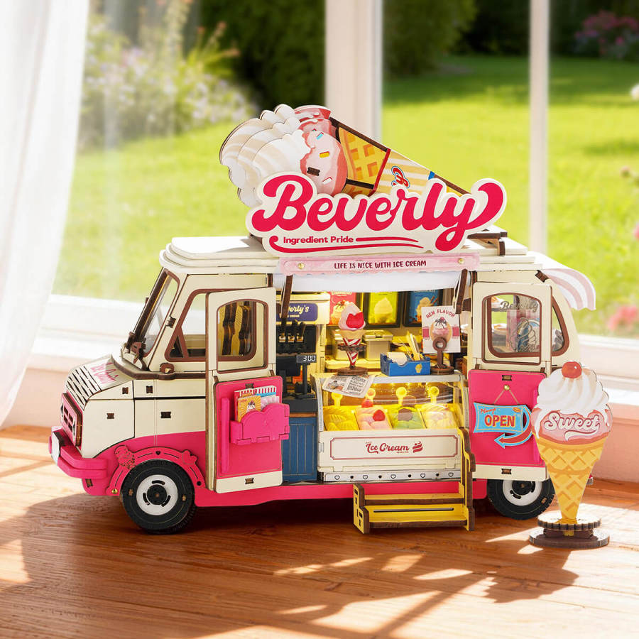 Rolife 3D Wooden Puzzle - Beverly's Ice Cream Truck TGS06