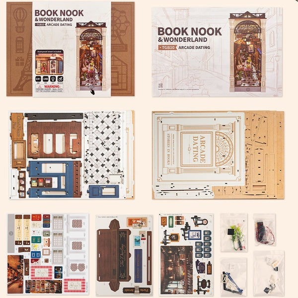 Rolife Arcade Dating DIY Book Nook Shelf Insert Kit TGB10