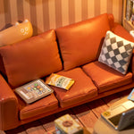Robotime Rolife Cozy Living Lounge DIY Plastic Miniature House DW007