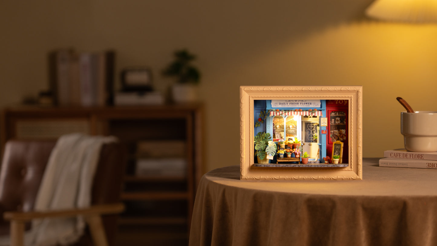 Robotime Rolife タイムトラベル DIY ブックヌークシェルフインサート TGB04